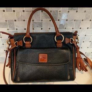 Dooney & Bourke Black Tasseled Leather Satchel 👜